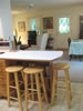 Just Far Enough Getaway: View from kitchen to Living Room